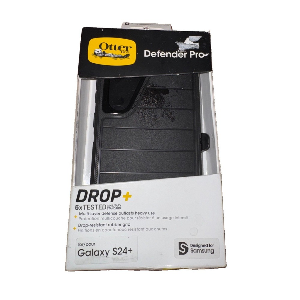 OtterBox Defender Pro Series Galaxy S24+ Black Case Open Box